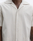 Drole De Monsieur Shirt Checkered Beige