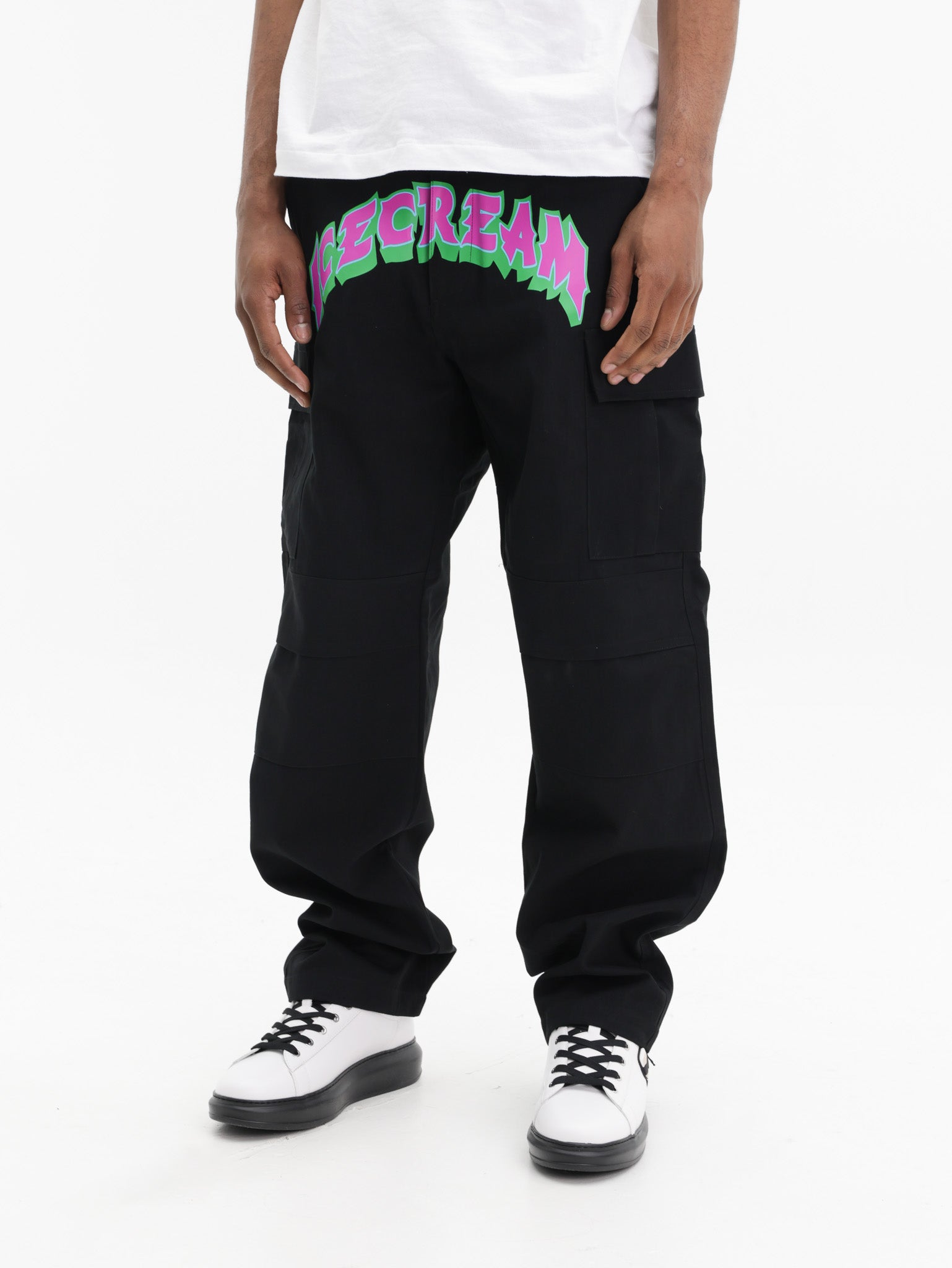 Ice-cream Pants Ic Print Logo Black