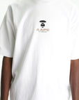 Aape T-Shirt Moonface Logo White