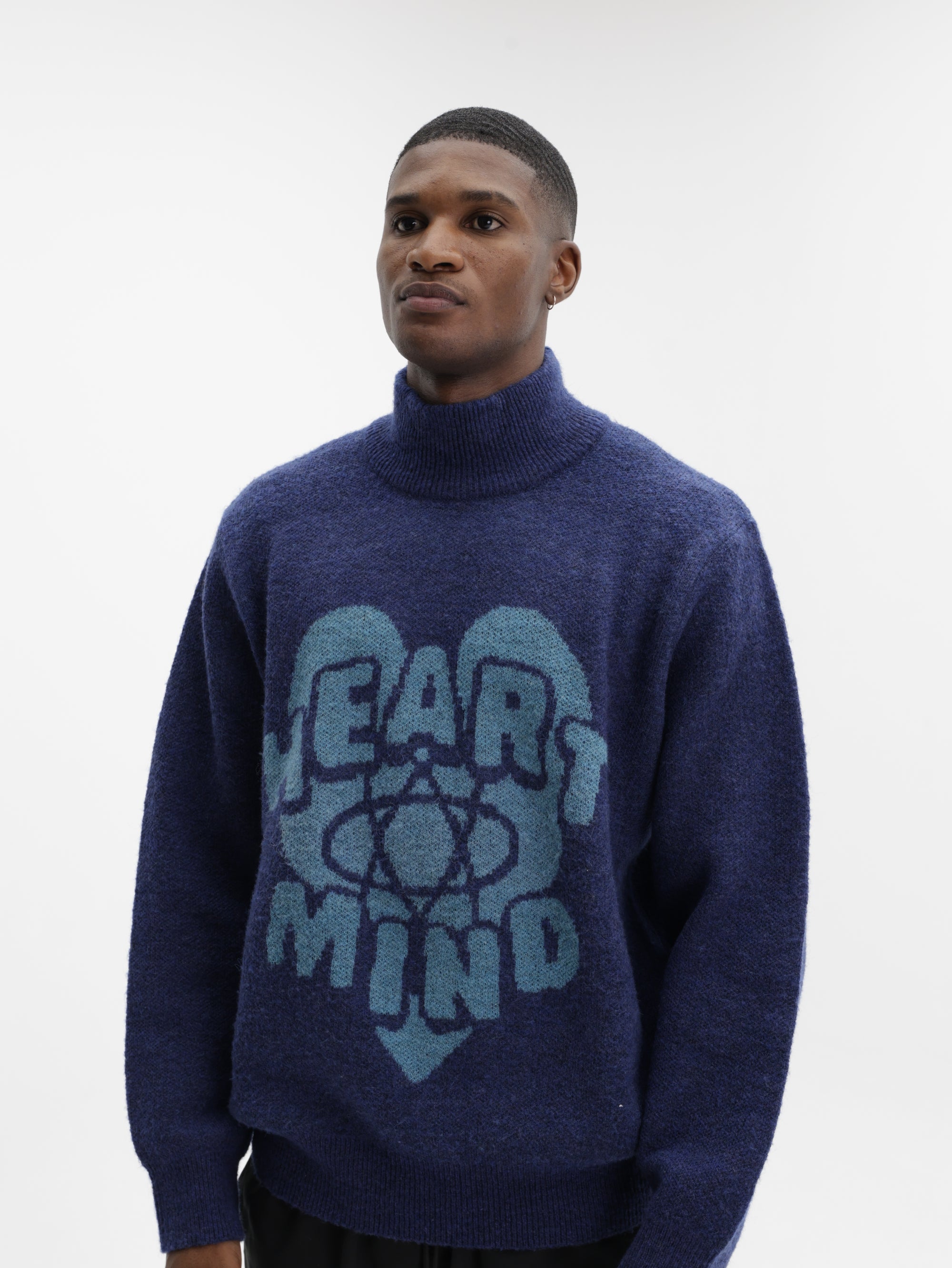 Billionaire Boys Club Sweater Heart Mind Knitted Navy