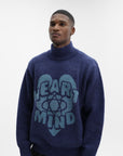 Billionaire Boys Club Sweater Heart Mind Knitted Navy