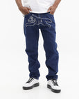 Ice-cream Jeans Crystal Dog Denim Indigo