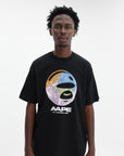 Aape T-Shirt Camo Moonface Black