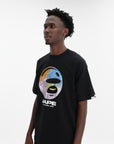 Aape T-Shirt Camo Moonface Black