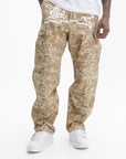 Ice-cream Pants White Dog Logo Print Light Brown