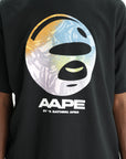 Aape T-Shirt Camo Moonface Black