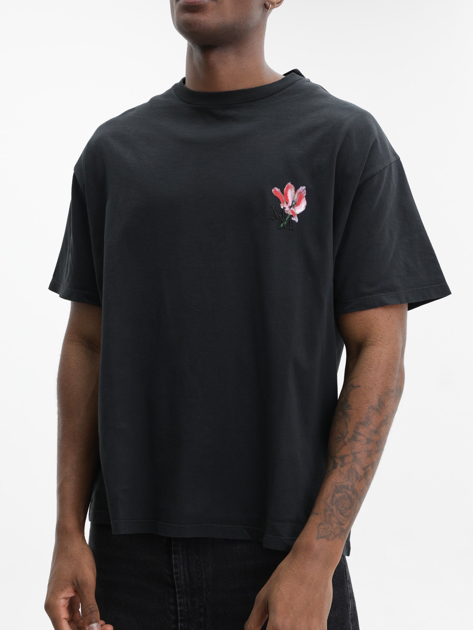 Maison Margiela T-Shirt Mm Logo Print Black