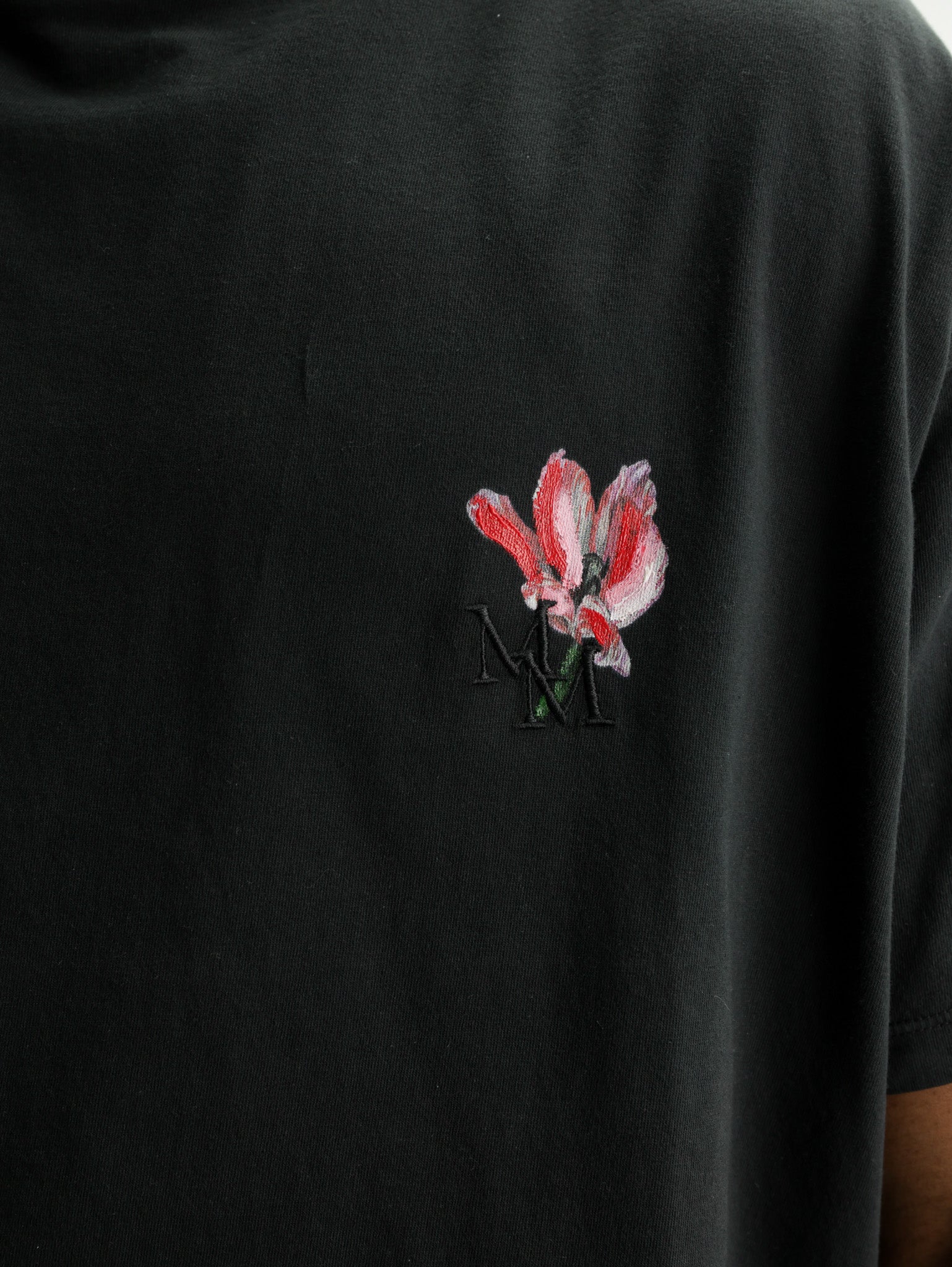 Maison Margiela T-Shirt Mm Logo Print Black