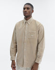 Drole De Monsieur Shirt Corduroy Beige