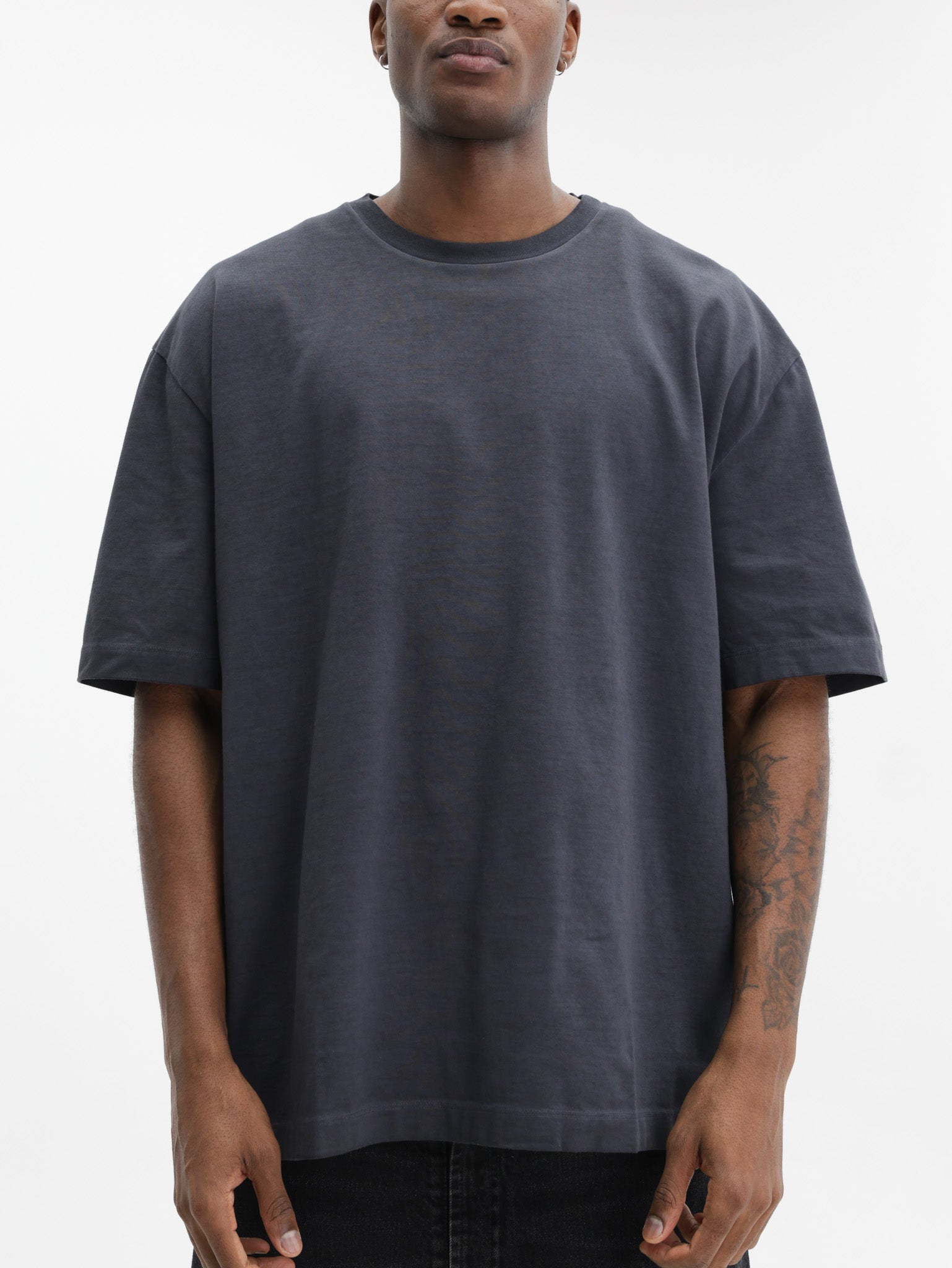 Maison Margiela T-Shirt Plain Crewneck Charcoal