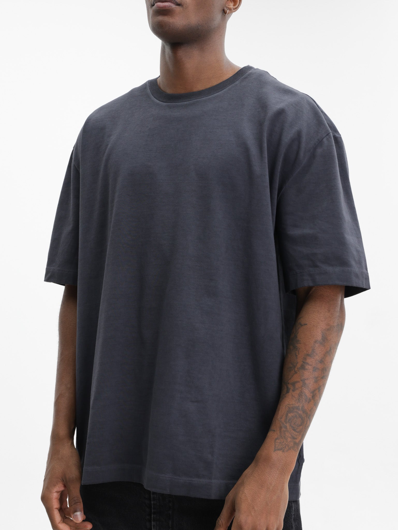 Maison Margiela T-Shirt Plain Crewneck Charcoal