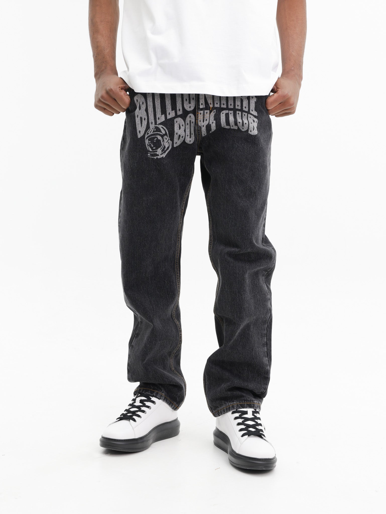 Billionaire Boys Club Pants Faded Arch Logo Black
