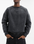 Maison Margiela Sweater Faded Crewneck Black