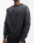 Maison Margiela Sweater Faded Crewneck Black