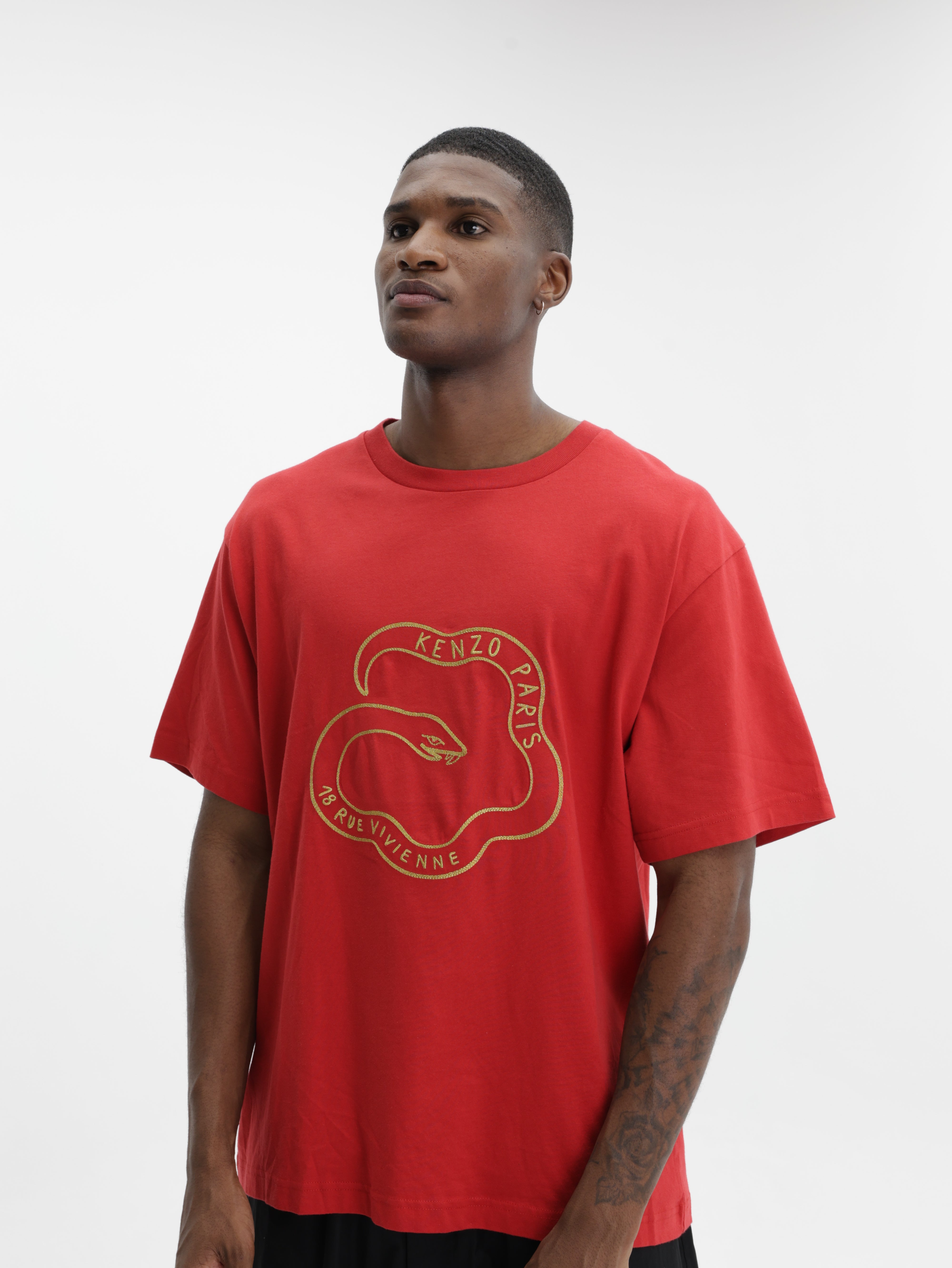Kenzo T-Shirt Snake Gold-Red – AL Capone Premium