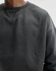 Maison Margiela Sweater Faded Crewneck Black