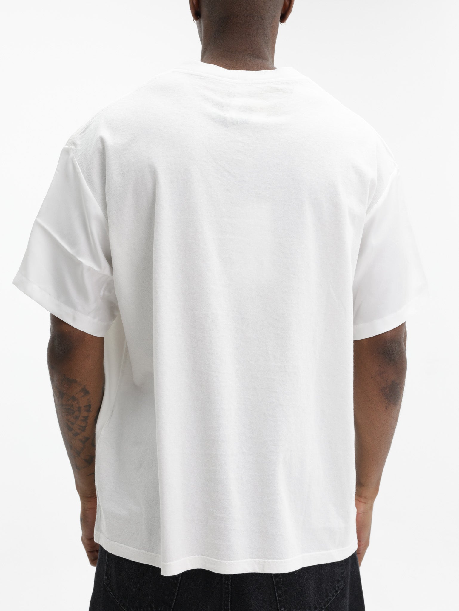 Maison Margiela T-Shirt Flower Neckline Print White