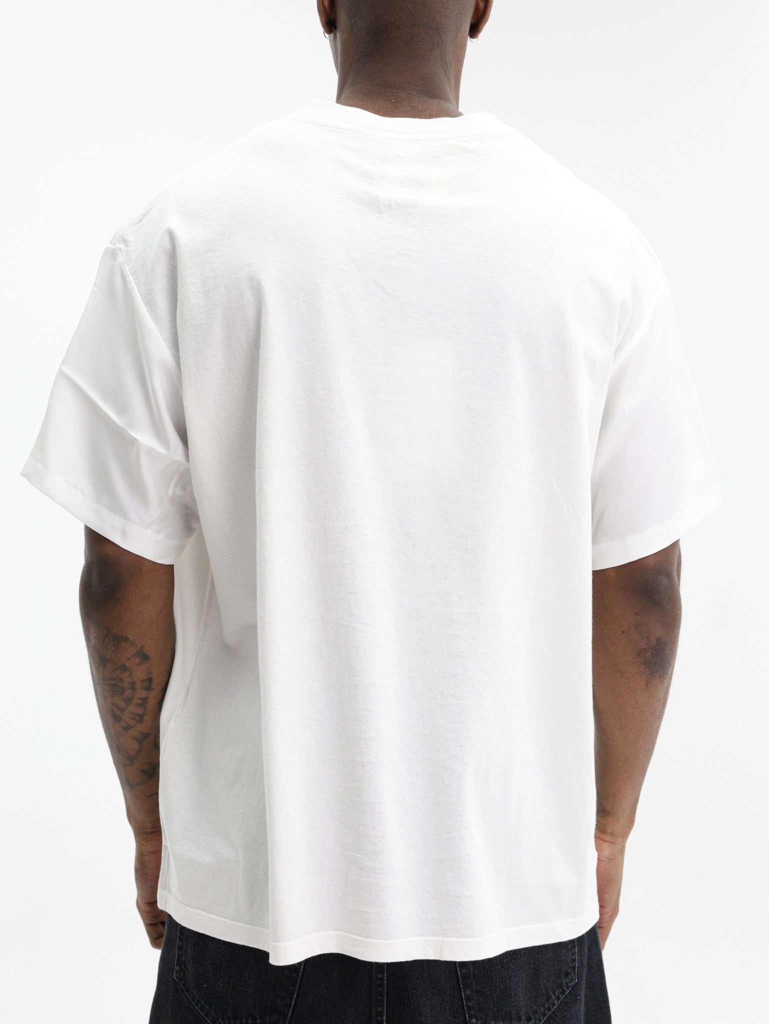 Maison Margiela T-Shirt Flower Neckline Print White