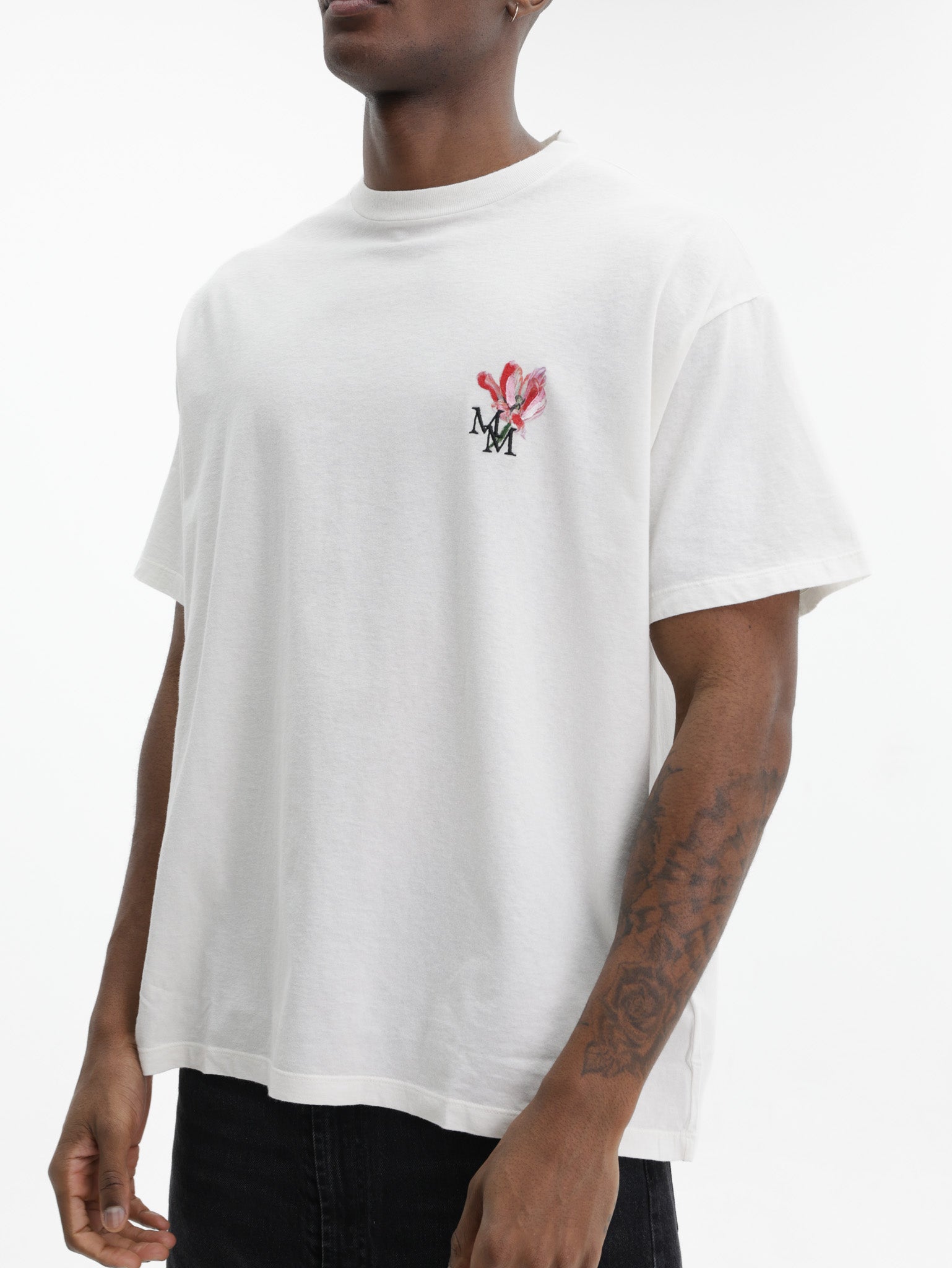 Maison Margiela T-Shirt Mm Logo Print White