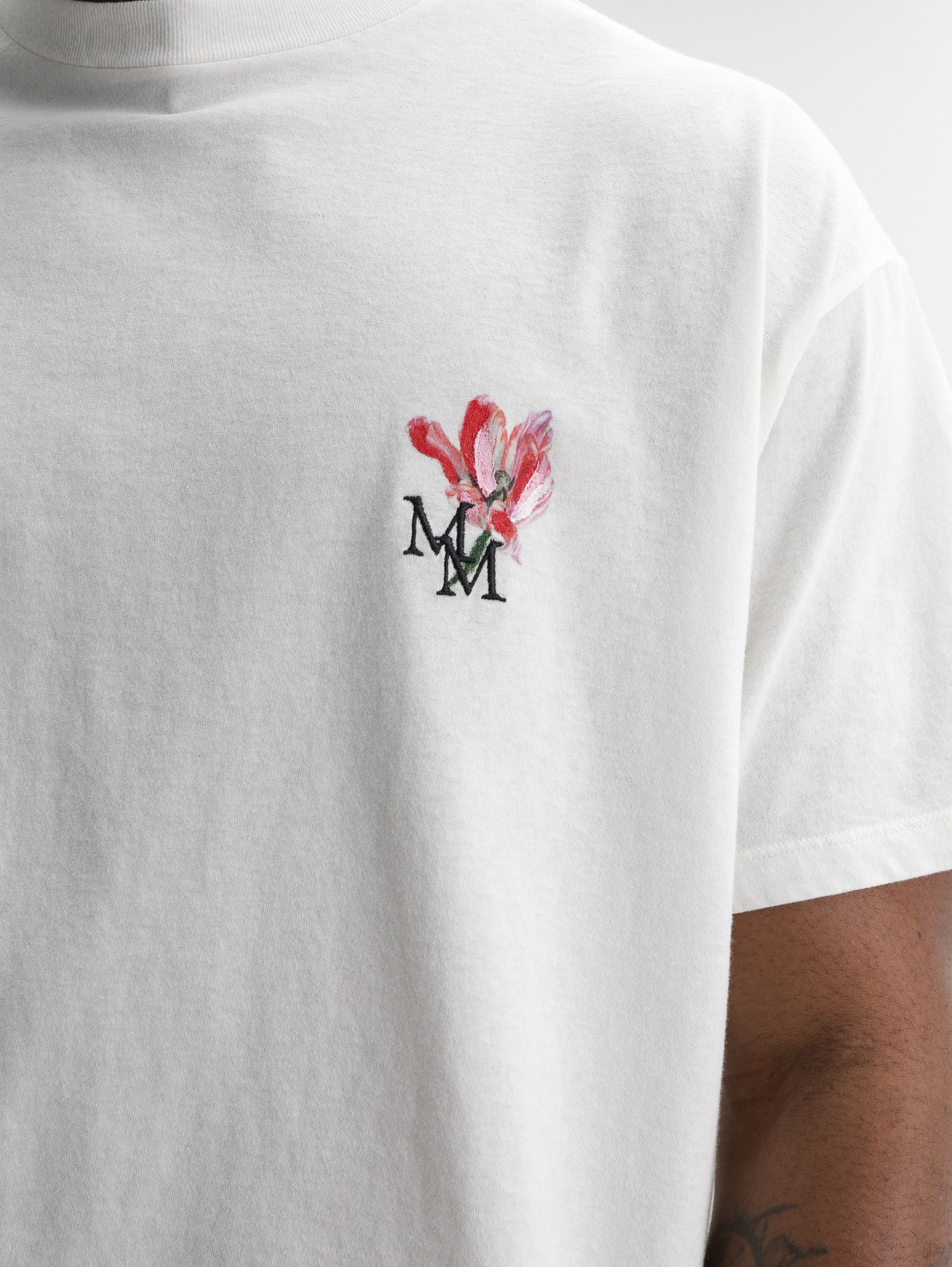 Maison Margiela T-Shirt Mm Logo Print White
