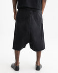 Maison Margiela Shorts Loose Thread Denim Black