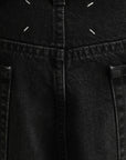 Maison Margiela Shorts Loose Thread Denim Black
