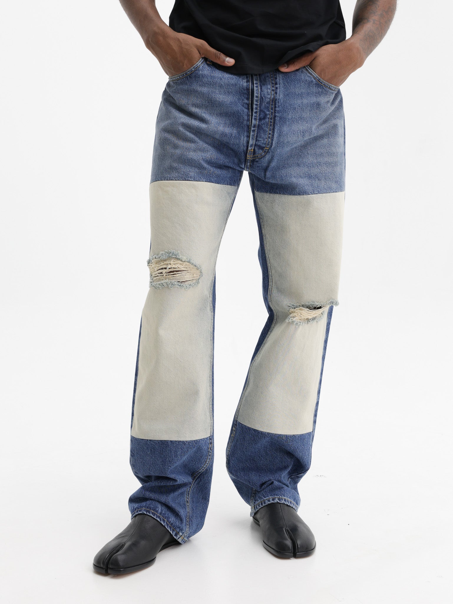 Maison Margiela Jeans 5 Pocket White Leg Denim