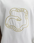 Kenzo T-Shirt Snake Gold-White
