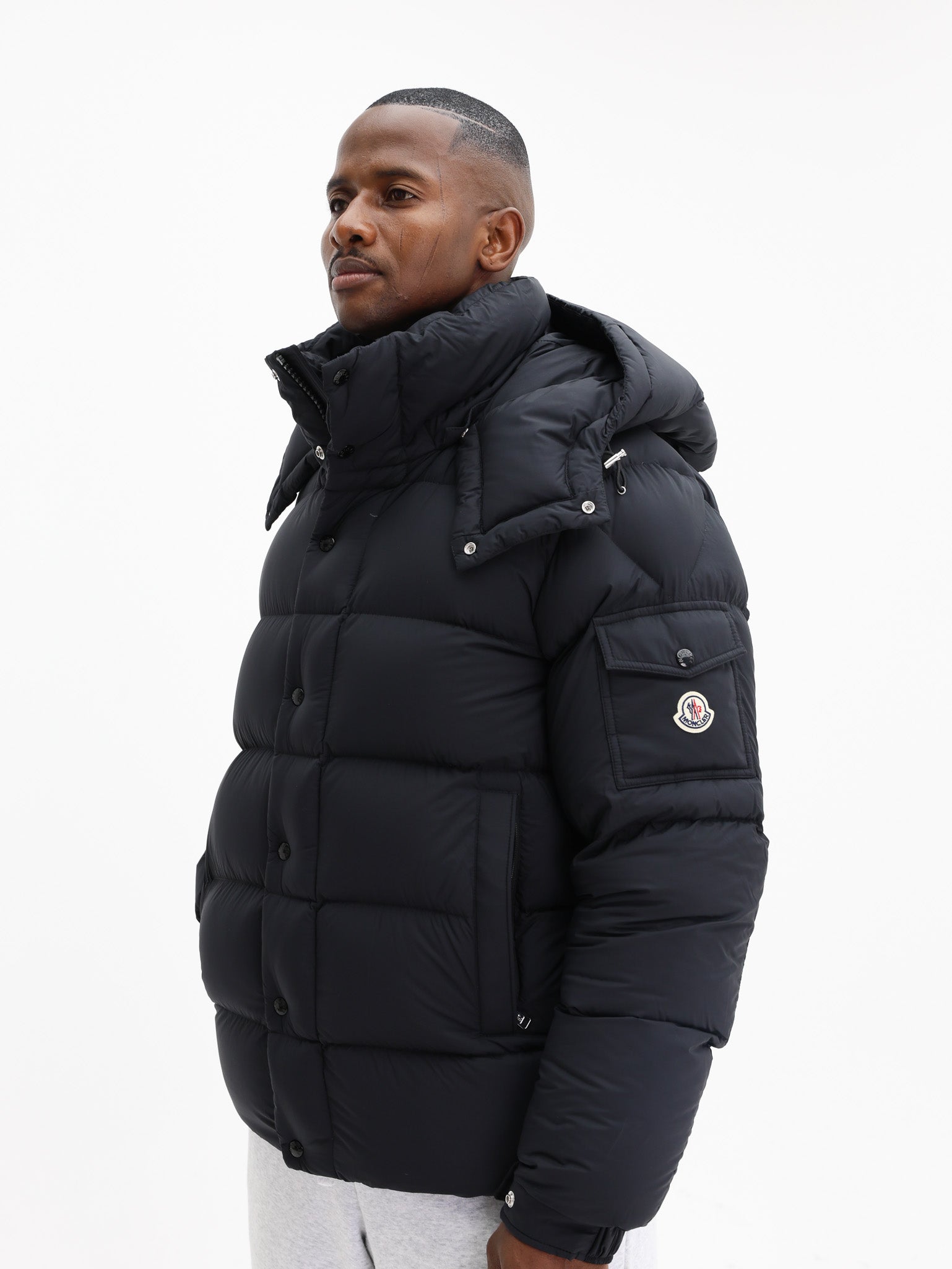 Moncler Jacket Maya Logo Black - AL Capone Premium