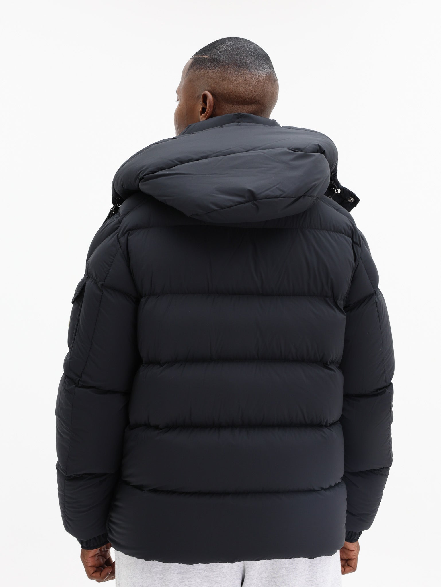 Moncler Jacket Maya Logo Black - AL Capone Premium