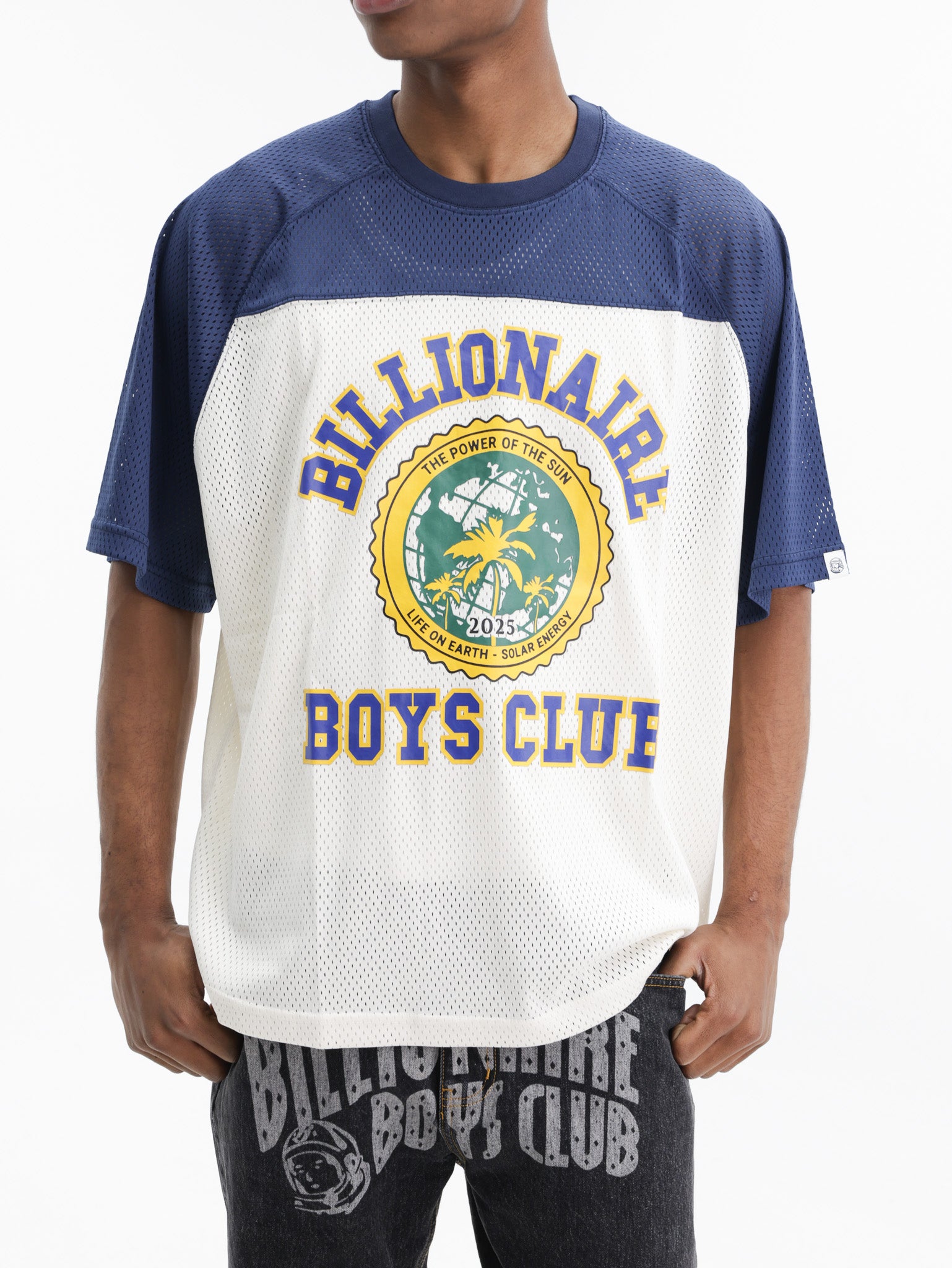 Billionaire Boys Club T-Shirt College Mesh Navy/Grey