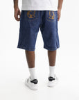Billionaire Boys Club Shorts Bbc Print Denim Medium Wash