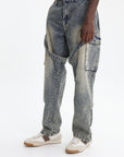 Big T Strap Cargo With Zip Elizabeth St Medium Wash