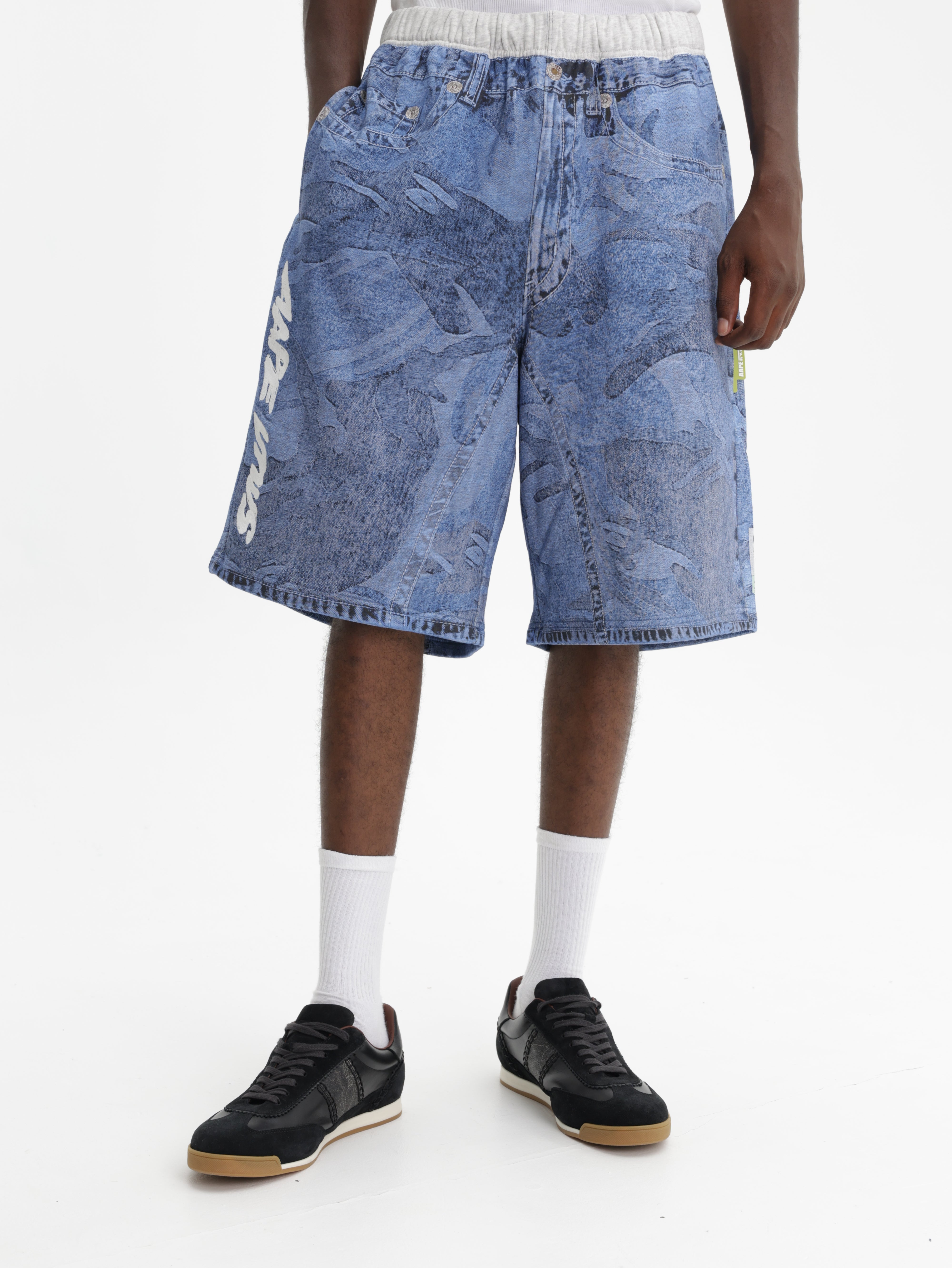Aape Shorts Denim Blue - AL Capone Premium