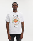 Casablanca T-Shirt Orange Mascot White
