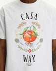 Casablanca T-Shirt Orange Mascot White