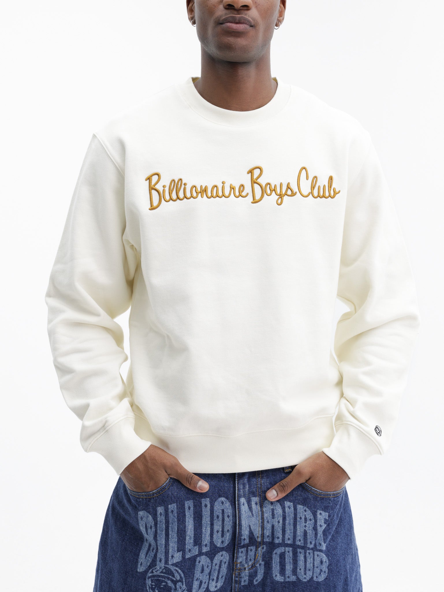 Billionaire Boys Club Sweater Signature Crew Ecru