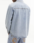 Billionaire Boys Club Shirt Bbc Print Denim Light Wash