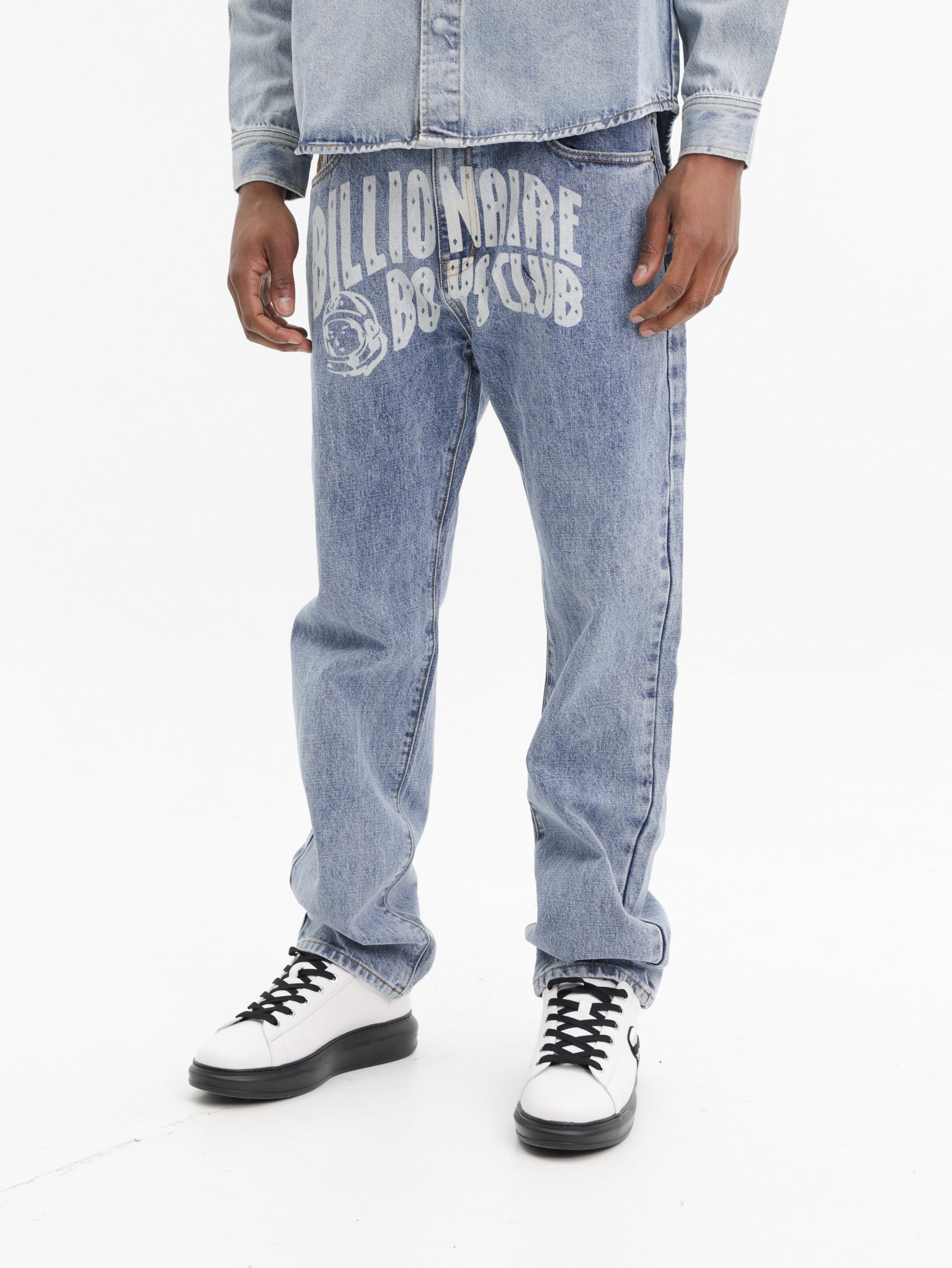 Billionaire Boys Club Jeans Arch Logo Denim Light Wash