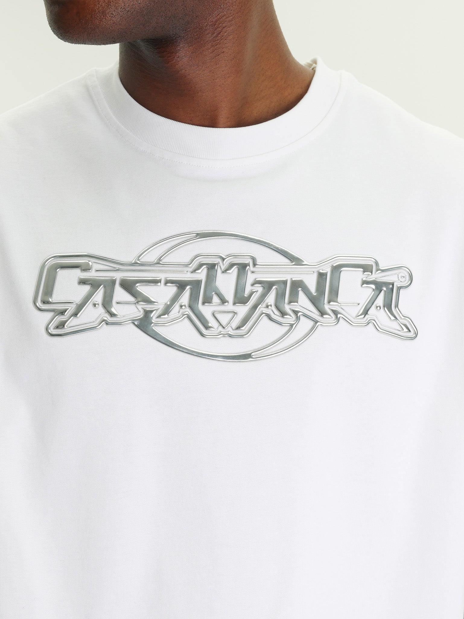 Casablanca T-Shirt Casa Chrome White – AL Capone Premium