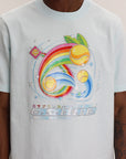 Casablanca T-Shirt Manga Tennis Bll Print White