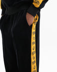 Billionaire Boys Club Track Pants Yellow Logo Tape Black