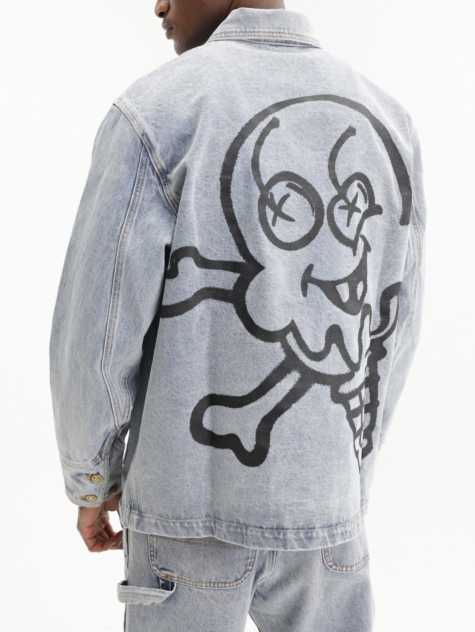 Ice-cream Jacket Cones &amp; Bones Denim Light Wash