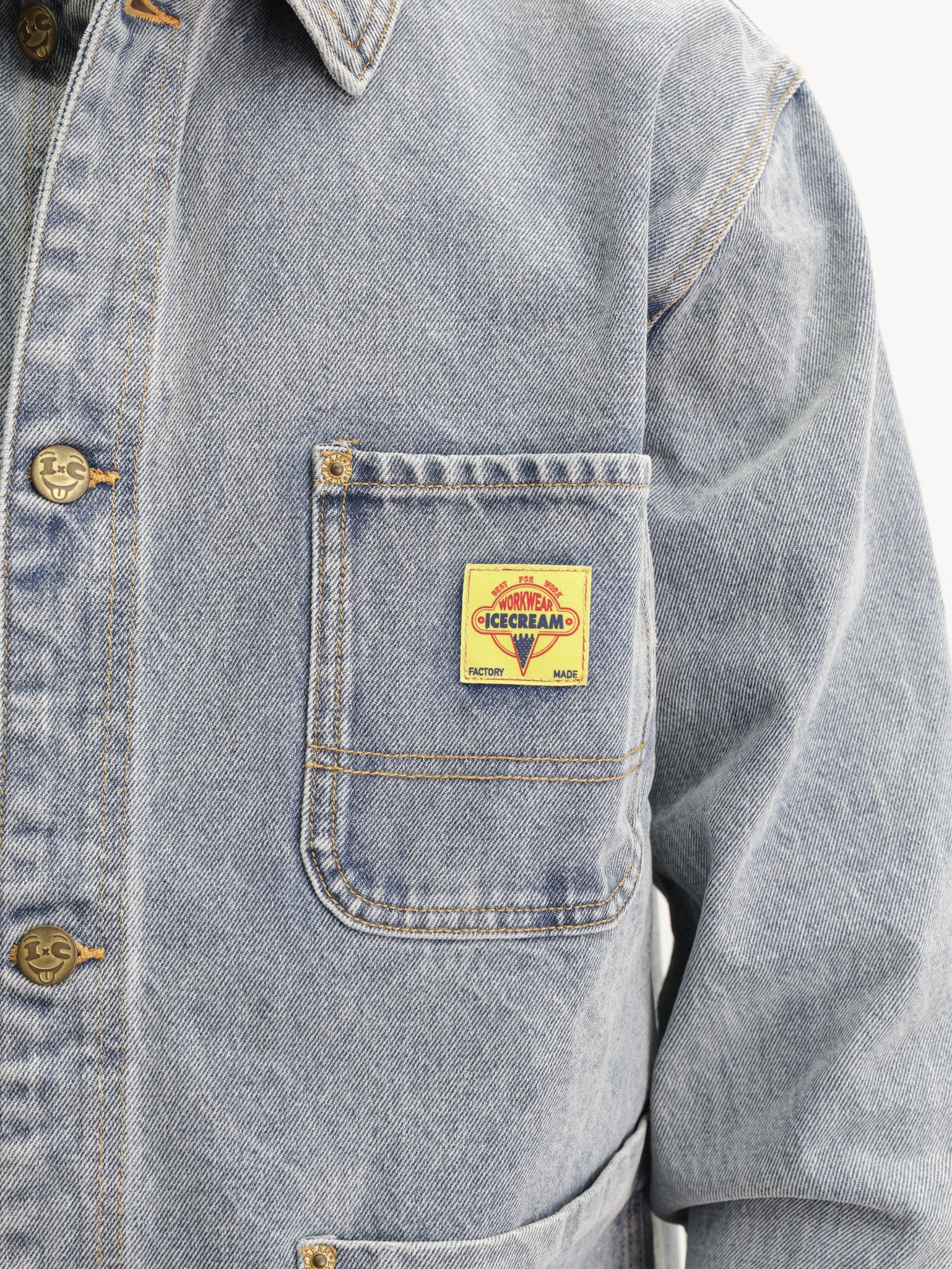 Ice-cream Jacket Cones &amp; Bones Denim Light Wash