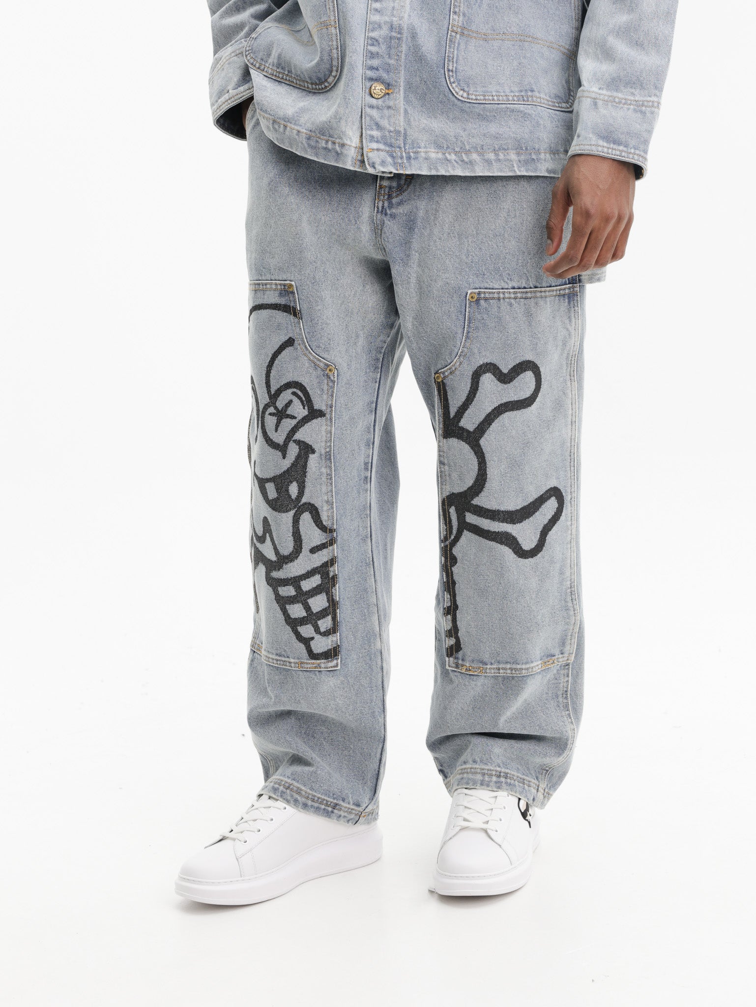 Ice-cream Pants Cones &amp; Bones Denim Light Wash
