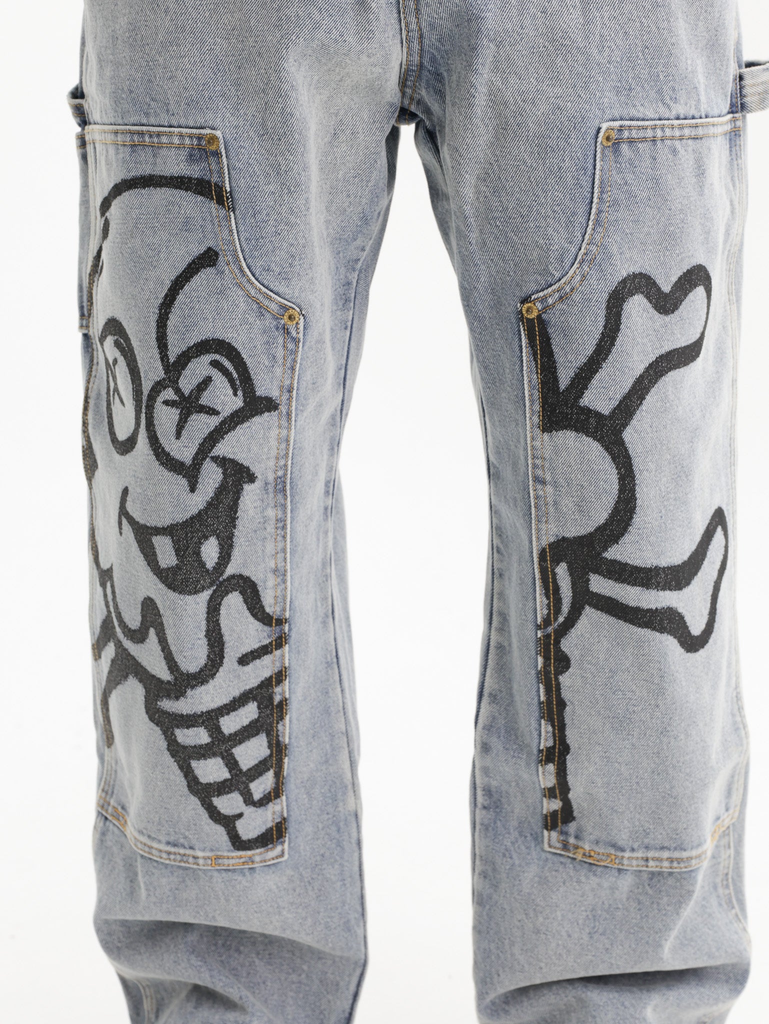 Ice-cream Pants Cones &amp; Bones Denim Light Wash