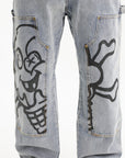 Ice-cream Pants Cones & Bones Denim Light Wash