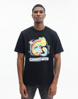 Casablanca T-Shirt Manga Tennis Bll Print Black