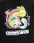Casablanca T-Shirt Manga Tennis Bll Print Black