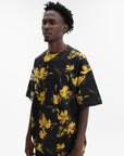 Jil Sander T-Shirt Floral Gold-Black